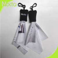 Lens cleaning cloth in a pocket/microfiber glasses cleaning cloth