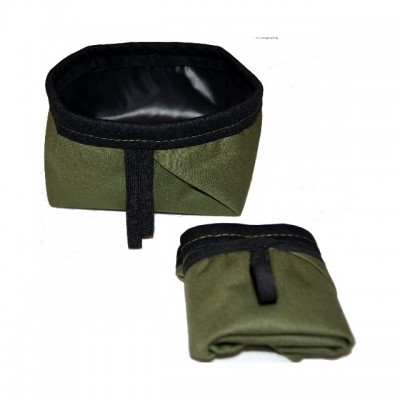 Wholesale Custom Waterproof Travel Outdoor Pet Dog Bowl Dog food bowl Collapsible Folding Dog bowl treat Bag